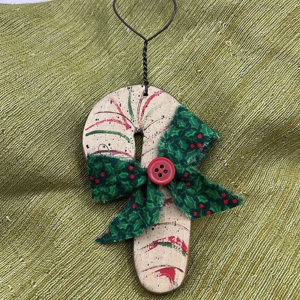Wooden Holiday Ornaments Set.  Handmade - Picture 4 of 12
